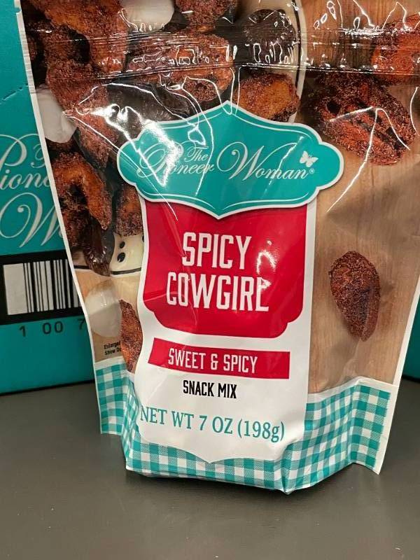lot 182 image: The Pioneer Woman Spicy Cowgirl Snack Mix - 2 Cases (7 oz Each)