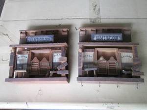 lot 14 image: Wooden Wild West Saloon Style Wall ...