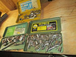 lot 24 image: Trio of Metal Tool Tinned Ratchet a...