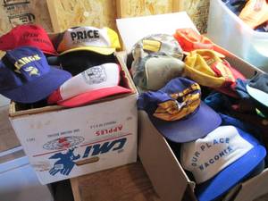 lot 29 image: Large Two Box variety Of hats, caps...