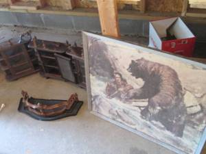 lot 70 image: Vintage Canvas Painting...