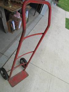 lot 87 image: Two wheel upright metal hand truck ...