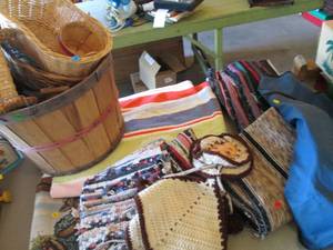 lot 99 image: Collection of Entry Rugs and Wicker...