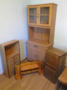 lot 121 image: Kitchen furniture ensemble with a M...