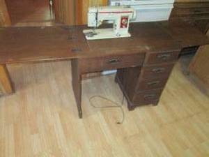 lot 124 image: Vintage Wood 5-drawer Space saving ...