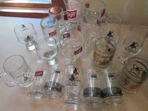 lot 154 image: Assortment of Schlitz tankards, gob...
