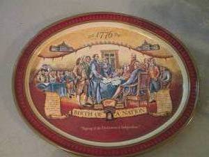 lot 162 image: Miller Birth of a Nation Tin Servin...