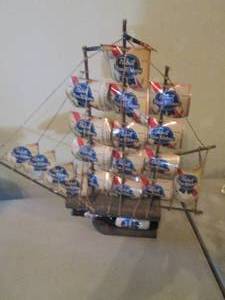 lot 164 image: Highly detailed Pirate Ship constru...