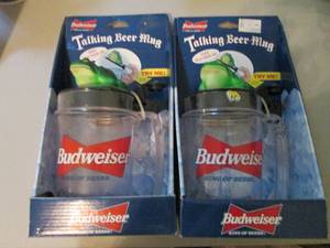 lot 186 image: Pair of (2) Budweiser battery opera...