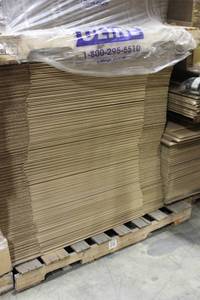 lot 25 image: pallet Of Shipping Boxes Size 36 X 12 X 10 Approx. 130 Boxes
