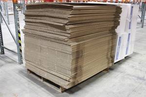 lot 26 image: pallet Of Shipping Boxes Size 20 X 14 X 27  Approx 125 Boxes