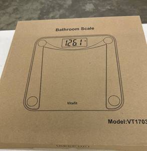 lot 11 image: NEW Vitafit VT1703U Digital LCD Screen Bathroom Scale with Step-On and Auto-Off Function - 400 lbs. Weight Capacity&nbsp
