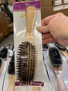 lot 19 image: Lot of NEW Toshicas Finest Boar Bristle Brushes and Rubber Grip Combs