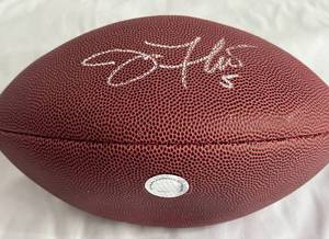 lot 42 image: Joe Flacco Signed Football with COA