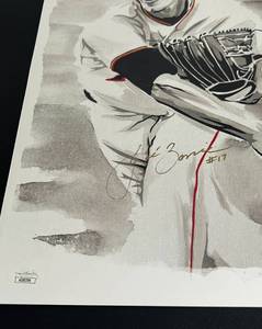 lot 13 image: Jose Berrios Signed Lithograph with JSA COA - Minnesota Twins Baseball