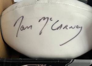 lot 28 image: Dan McCarney Signed Iowa State Football with JSA COA - Former ISU Football Coach
