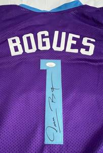 lot 7A image: Mugsy Bogues Signed Charlotte Hornets Jersey with JSA COA - Size XL