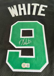 lot 14A image: Derrick White Signed Boston Celtics Jersey with Beckett COA - Size XL