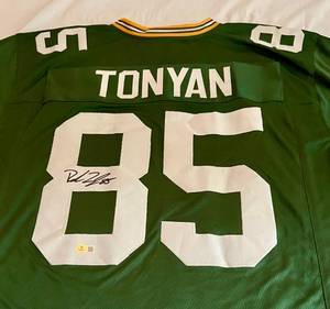 lot 18A image: Robert Tonyan Signed Green Bay Packers Jersey with Beckett COA - Size XL