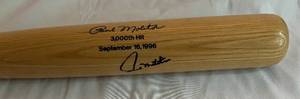 lot 32B image: Paul Molitor Signed Bat from 3,000 Hit Game Louisville Slugger Minnesota Twins Baseball