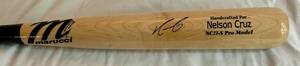 lot 33B image: Nelson Cruz Signed Bat with Fanatics COA - Marucci Custom Nelson Cruz Model NC23-S Pro - Minnesota Twins Baseball
