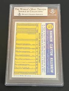 lot 7C image: Harmon Killebrew with Becket COA 1970 Topps #150 - Vintage Minnesota Twins Baseball Card
