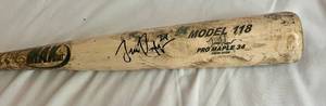 lot 8C image: Trevor Plouffe Signed Game Used Baseball Bat - Awesome Heavily Used MAXBAT Model 118 - Minnesota Twins