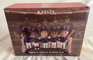 lot 15C image: Bomba Squad Minnesota Twins Bobblehead - Sano, Rosario, Garver, Cruz, Kepler - Baseball