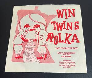 lot 17C image: Minnesota Twins 1987 World Series Win Twins Polka Record - Baseball
