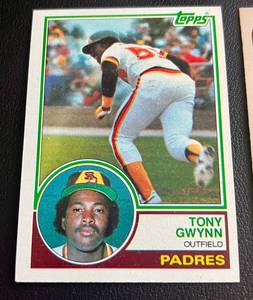 lot 7D image: Tony Gwynn 5 Card RC and 2nd Year Lot - 1983 Donruss #598, Fleer #360, Topps #482, 1984 Topps #251, Fleer #301
