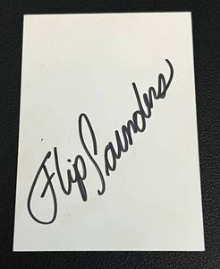 lot 17D image: Flip Saunders Signed Basketball Card - Minnesota Timberwolves