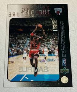 lot 18D image: Michael Jordan SAMPLE 1997 Upper Deck UD3 The Big Picture 23 Basketball Card