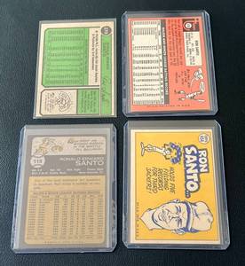 lot 37D image: Ron Santo 4 Card Vintage Baseball Lot - 1969 Topps #570, 1970 #454, 1973 #115, and 1974 #270