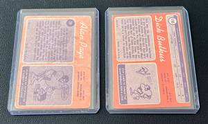 lot 38D image: 1970 Topps Vintage Football 2 Card Lot - Alan Page RC #59 and Dick Butkus #190