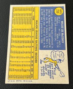 lot 44D image: Willie McCovey 1970 Topps #250 Vintage Baseball Card