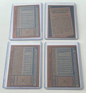 lot 48D image: 1978 Topps Baseball 4 Card Vintage Star Lot - #400 Nolan Ryan, #100 George Brett, #7 Reggie Jackson, #160 Jim Palmer