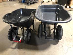 Lot of Assorted Wheel Barrows  Various Models and Conditions Customer Returns See Pictures