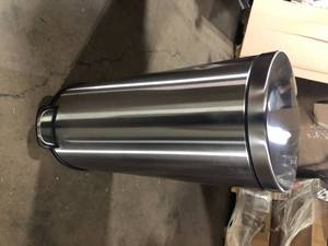 StyleWell 8 Gal. Stainless Steel Round Step-On Trash Can   Customer Returns See Pictures