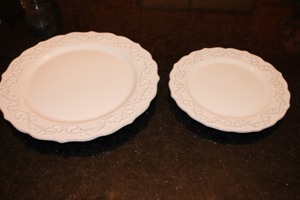 lot 30 image: Lot of Eight Pier One Dinner and Salad Plates