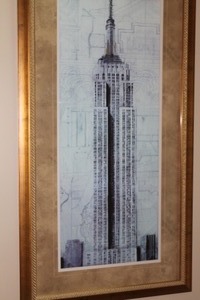lot 78 image: John Douglas Giclee Empire State Building Art Print