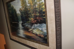 lot 46 image: Beautifully Framed and Matted Bucolic Scene Fine Art Print