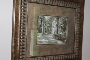 lot 51 image: Beautifully Framed and Matted Fine Art Print with Ornate Gold Frame