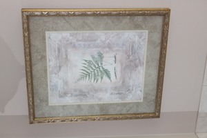 lot 53 image: Framed and Matted Fern Fine Art Print