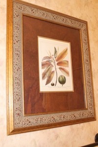 lot 59 image: Framed and Matted Leaves Fine Art Print by Uttermost