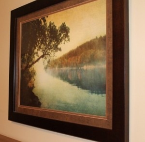 lot 67 image: Paragon Decor Misty Waters Framed Wall Art