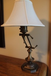 lot 72 image: Solid Brass Adjustable Articulated Lamp