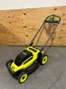 lot 94 image: RYOBI 20 Battery Powered Lawn Mower- Model RY401018 (mower only)