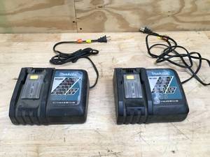 lot 48 image: Lot of 2 - Used Makita DC18RC 18V Battery Chargers