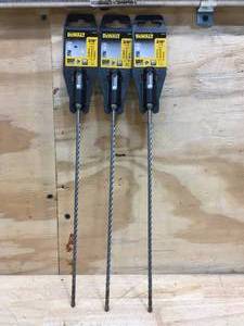 lot 67 image: Lot of 3 - DeWalt 316 High Impact Carbide Bits Model # DW5506