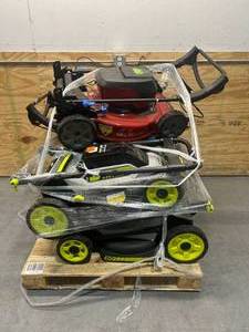 lot 85 image: TORORYOBI Pallet of Battery Powered Mowers (mowers only)